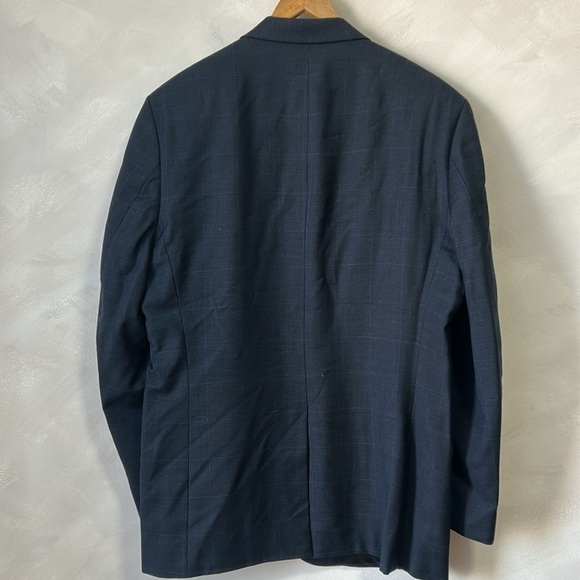 Ralph Lauren 100% wool Classic Fit Suit Jacket Blazer Sports checkered 44L - Picture 13 of 13